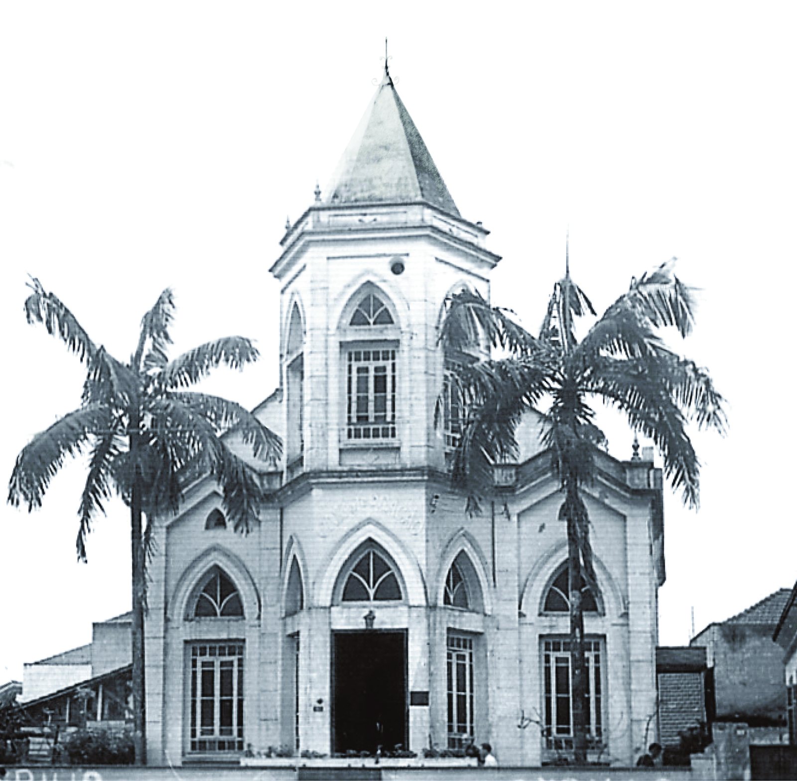 Antigo templo gótico da IPP, início do século 20